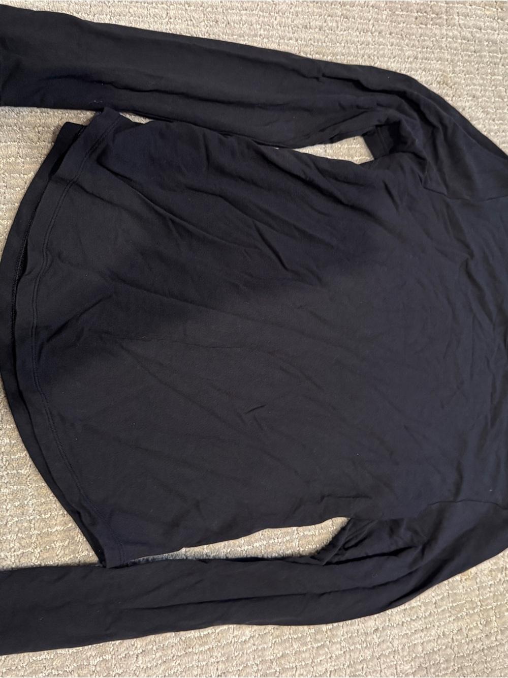 lululemon athletica Black Long Sleeve Crew Tee